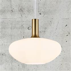 Alton 35 White Glass Pendant Light 48973001