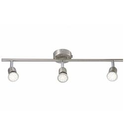 Avenue Triple Brushed Steel Spotlight Bar 2113190132