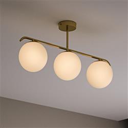 Grant Semi-Flush Triple Ceiling Lights