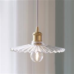 Torina 25 Clear Glass And Brass Pendant 2213183000