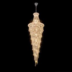 Alexandra Pendant 7 Layer Spiral 63 Light Crystal Fitting