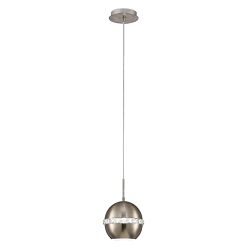 Andrea Satin Nickel 1 Light Single Pendant IL31612