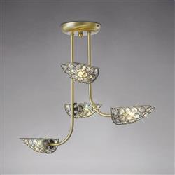 Ashton Antique Brass Multi-Arm 4 Light IL20701