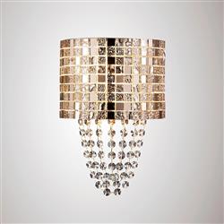 Camden Rose Gold 2 Light Wall Lamp IL31621