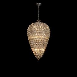 Coniston Acorn Crystal Chandelier 16 Light Asfour Crystal Fitting