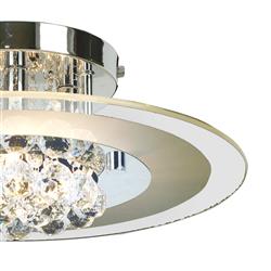 Delmar 4 Light Round Semi Flush Ceiling Light