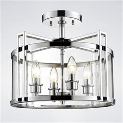 Eaton 4 Light Semi Flush Ceiling Fitting