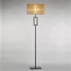 Florence Antique Brass Rectangular Floor Lamp