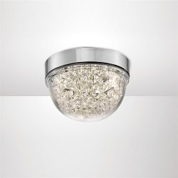 Harper Small Crystal LED Flush Ceiling Pendant IL80010