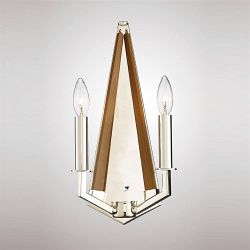 Hilton 2 Arm Wall Light Polished Nickel IL31680