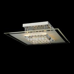 Delmar 6 Light Square Semi Flush Light