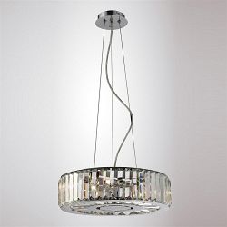 Torre Polished Chrome Crystal Pendant Light IL30072