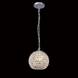 Ava 3 Lamp Chrome/Crystal Pendant IL30190