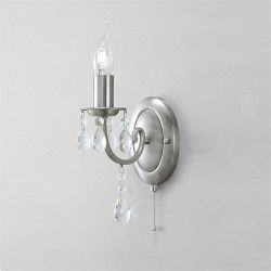 Kyra Nickel Crystal Wall light IL30971