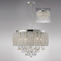 Adeline 6 Light Polished Chrome Pendant IL31161