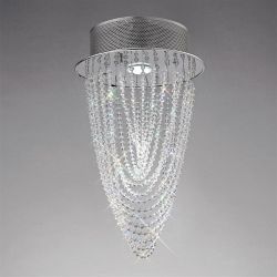 Camilla Chrome And Crystal Single Ceiling Light IL31390