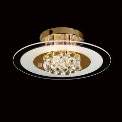 Delmar 4 Light Round Semi Flush Ceiling Light