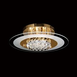 Delmar Crystal Semi-Flush Gold Colour Light IL32022