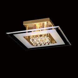 Delmar 4 Light Square Semi Flush Liight