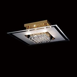 Delmar 6 Light Square Semi Flush Light