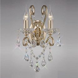 Vela Crystal Double Wall Light Fitting