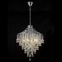 Inina 7 Lamp Chrome/Crystal Pendant IL30772