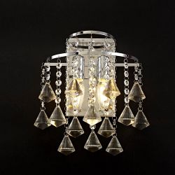 Inina Crystal Switched Double Wall Light