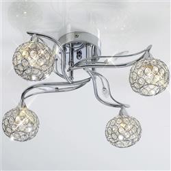 Leimo 4 Light Semi Flush Ceiling Light