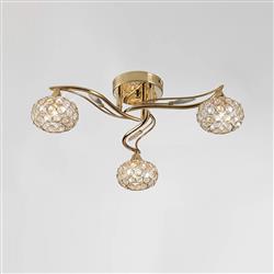 Leimo 3 Light Semi Flush Ceiling Light