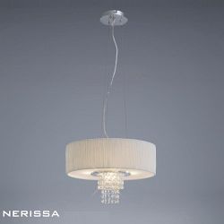 Nerissa 4 Light White Pendant IL30272/WH