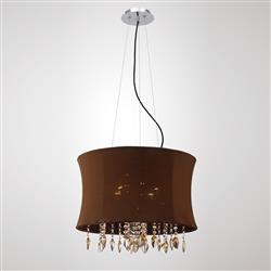 Niki Crystal/Brown Pendant Light IL30564