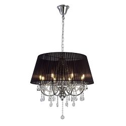 Olivia multi-arm crystal eight light pendant 