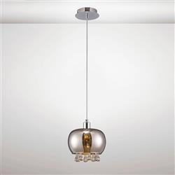 Pandora Glass 1 Light Single Pendant IL31600