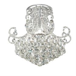 Pearl crystal semi flush ceiling lights