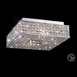 Piazza 4 Lamp Flush Crystal Light IL30431