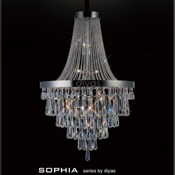 Sophia 17 Light Polished Chrome Crystal Chandelier IL31431