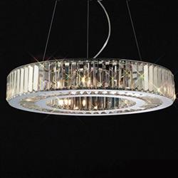 Torre Chrome And Crystal Pendant IL30079