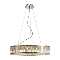 Torre Chrome And Crystal Pendant IL30079