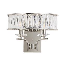 Vivienne Rectangular Crystal Double Wall Light