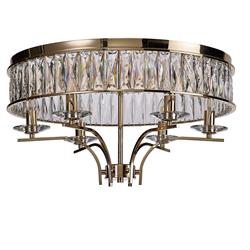 Vivienne Semi Flush Crystal 6 Light Ceiling Fitting