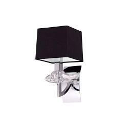 Akira Single Switched Crystal Finished Wall Light