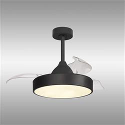 Alaska LED Mini Ceiling Fan With Retractable Blades