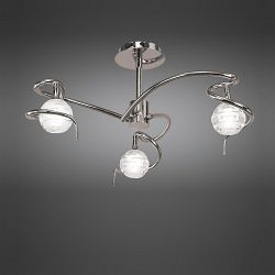 Dali Chrome Semi Flush Ceiling Light M0088