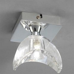 Eclipse Optical Glass Flush Ceiling Light 