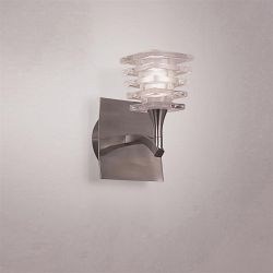 Keops Satin Nickel Single Wall Light M0028