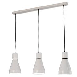 Kos Fusion Matt White 3 Bar Pendant Fitting M5841