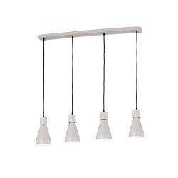 Kos Fusion Matt White 4 Bar Pendant Fitting M5840