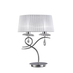 Louise Chrome Double Table Lamp M5278