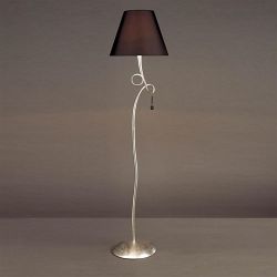 Paola 1 Light Silver Floor Lamp M0533