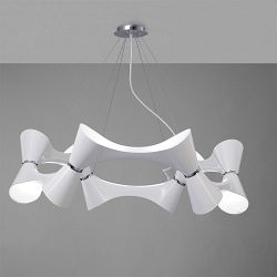 Ora White Finish 12 Light Adjustable Pendant M1543